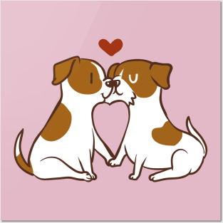 Jack Russell Terrier Kisses Posters and Art